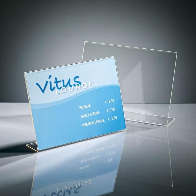 Detalle de Sigel TA211 Tischaufsteller A4 schräg