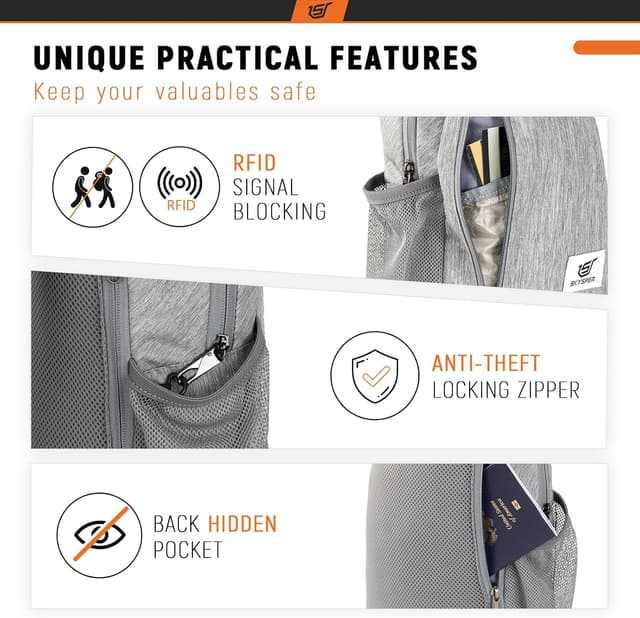 Detalle de SKYSPER Sling Bag 9L RFID crossbody