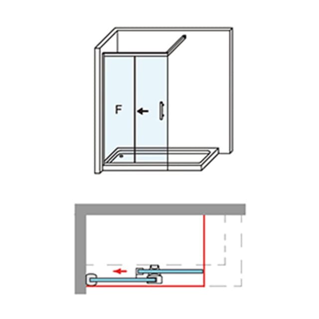 Thumbnail 2 de Ibermampara Estambul-6 CC mampara 6 mm, 195 cm Cromo