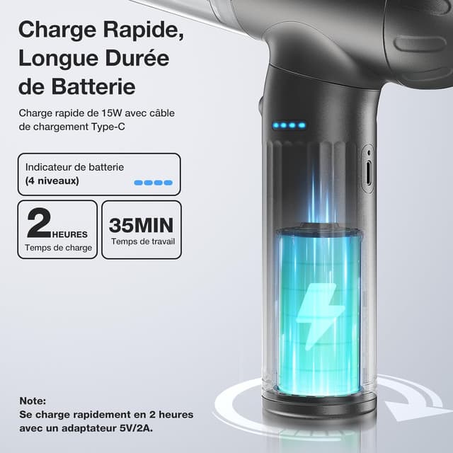 Thumbnail 2 de MECO ELEVERDE 4 en 1 Aspirateur 18KPA pour voiture