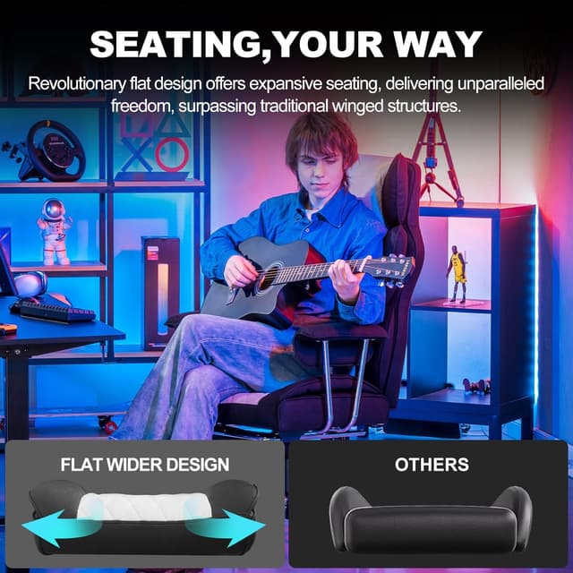 Detalle 2 de GTPLAYER sedia gaming ergonomica, 135°