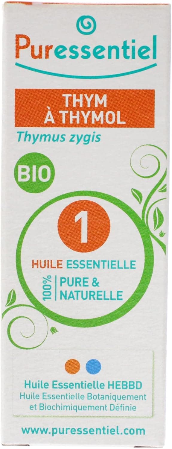 Detalle de Puressentiel Olio Essenziale di Timo al Timolo, 100% puro, biochimicamente definito – 5 ml