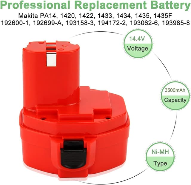 Thumbnail 2 de Shentec PA14 14.4V 4800mAh batterie per Makita