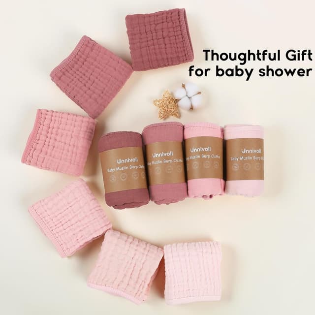 Thumbnail 6 de Unnivoll Muslin Cloths 50x25cm 6 Pack