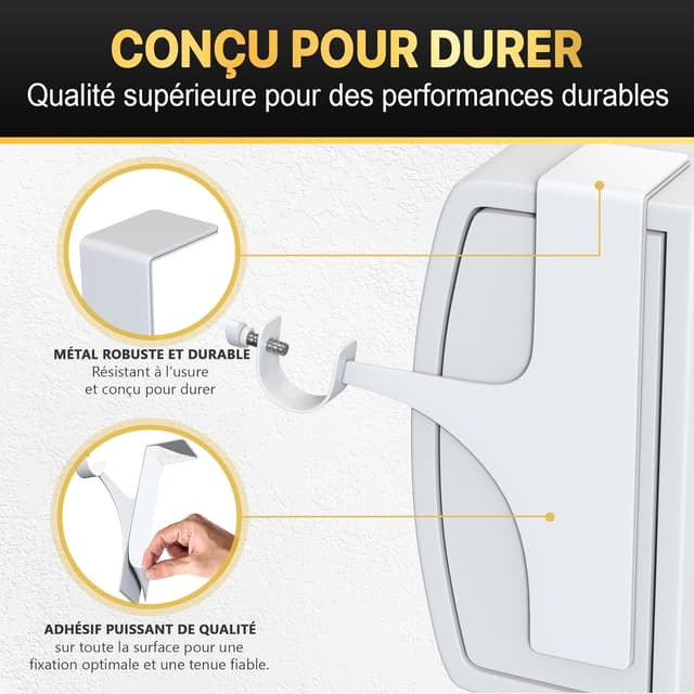 Detalle 2 de La Maison Dorée supports tringle rideaux 2