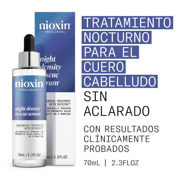 Detalle 2 de Nioxin Night Density Tratamiento Anticaída Nocturno 💧 70 ml