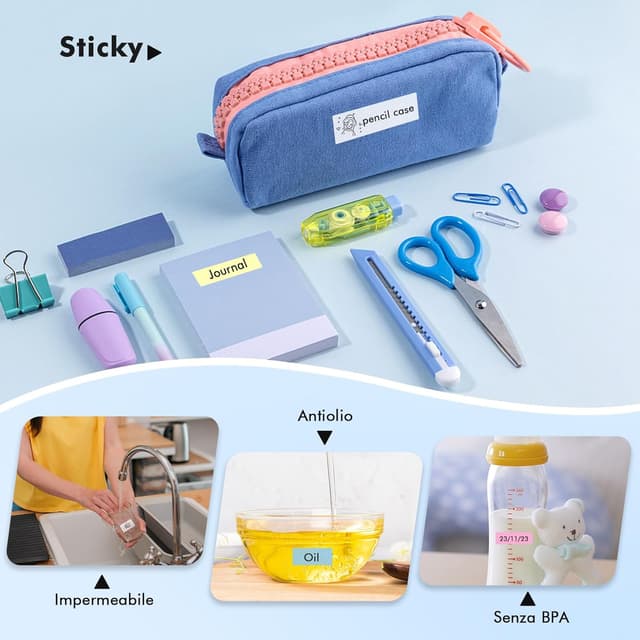 Detalle 2 de Lovcoyo Etichettatrice Bluetooth per smartphone: stampante termica per etichette adesive