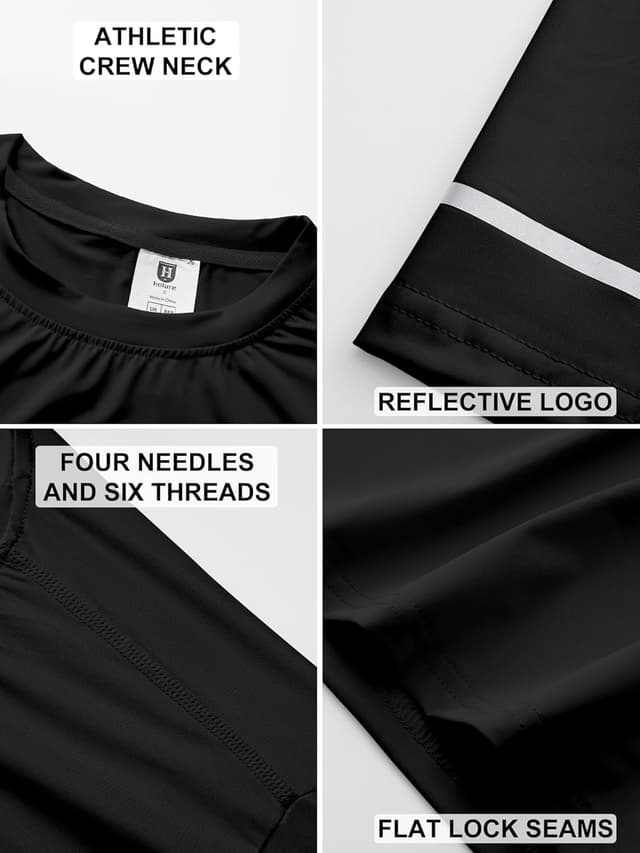 Detalle 2 de Men's UPF 50+ Rash Guard Sun Protection Short/Long Sleeve Quick-Dry Swim Shirt