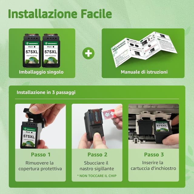 Thumbnail 4 de GREENSKY 575XL cartuccia ricambio nero 🖨