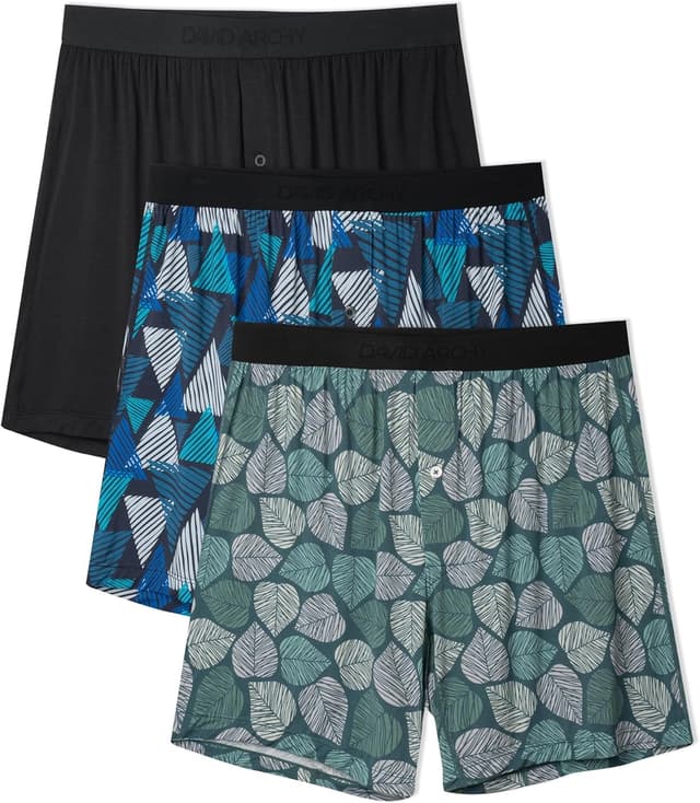 Thumbnail 6 de DAVID ARCHY boxers homme en rayonne de bambou – confort frais, coupe ample et ceinture ajustable