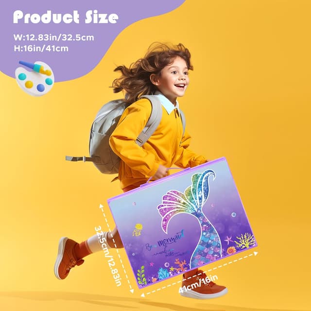 Thumbnail 2 de TCJJ 208 Piezas Maletín Pinturas Niños Sirena