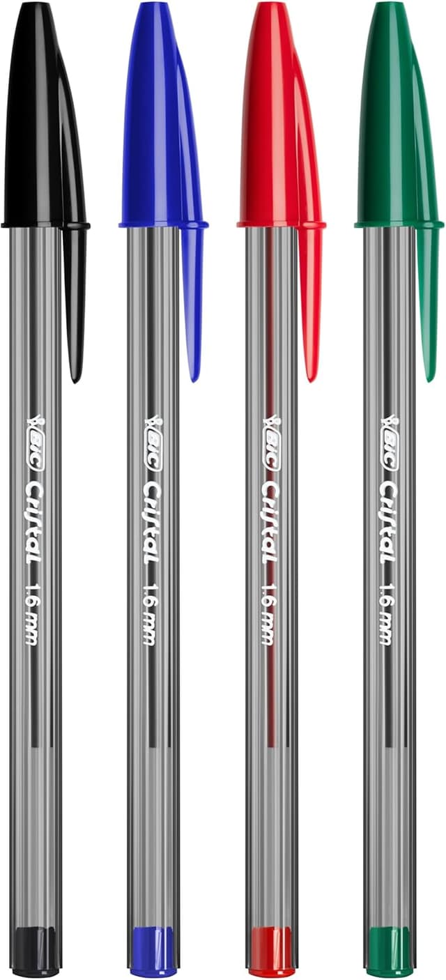 Detalle 2 de BIC Cristal Large BolĂgrafos Punta Gruesa 1.6 mm 🖊️ Caja 50 Negros
