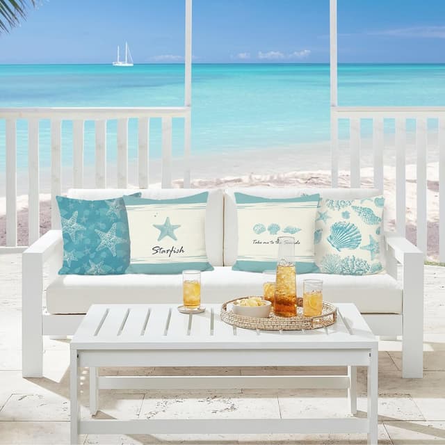 Detalle 2 de COZZSNUGE Kissenbezüge Küste 45 x 45