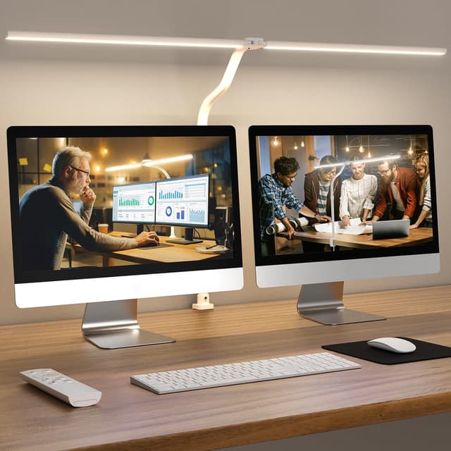 Detalle de APMIEK Doppelkopf Schreibtischlampe 24W