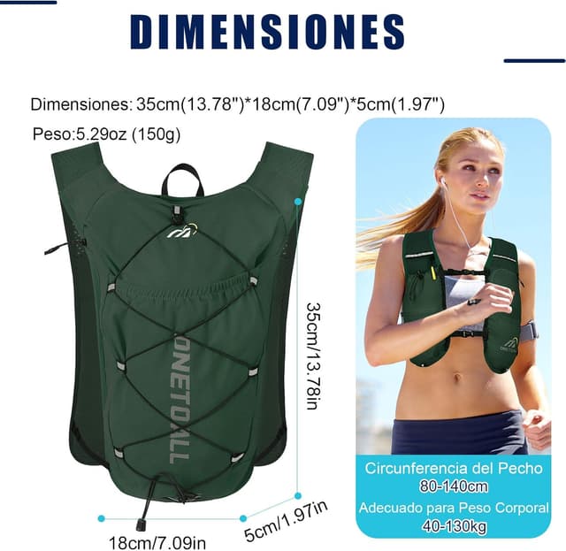 Thumbnail 6 de ONETOALL Chaleco Running Ligero 6L