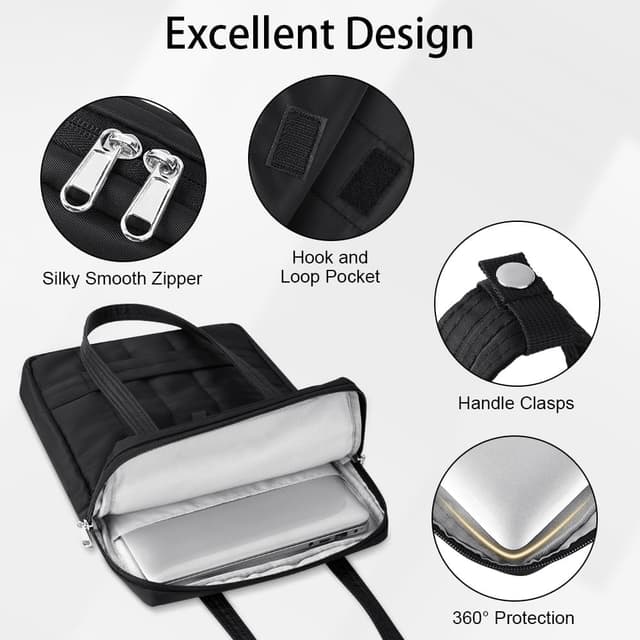 Detalle de Adiwo Pochette ordinateur portable 15-16 pouces : housse de travail quotidienne