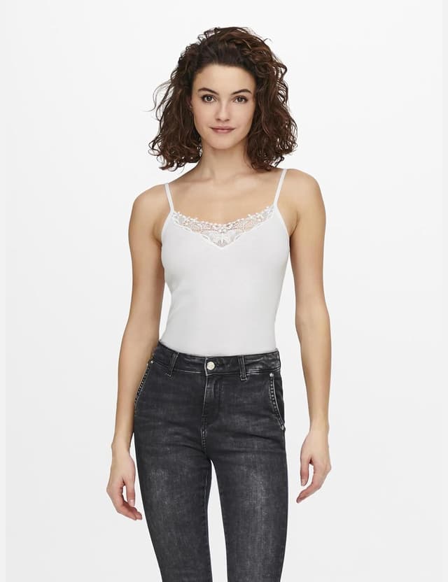 Detalle 2 de ONLY Débardeur ONLKIRA 2-Pack Tank Top : lot de 2 débardeurs à tirants fins