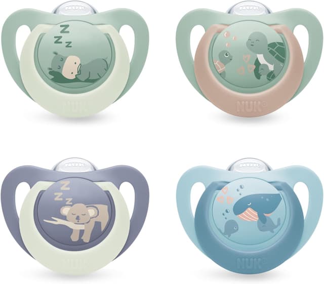 Thumbnail 5 de NUK Star Day & Night 6–18 Months baby dummy