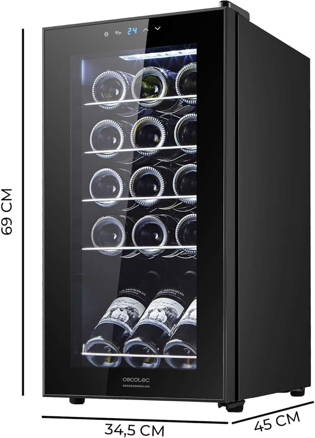 Thumbnail 2 de Cecotec Bolero Grandsommelier 1550🍷 - Vinoteca, 15 botellas, Táctil