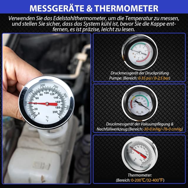 Detalle 2 de Kühlsystemtester 34-teilig mit Adapterset 35 mm