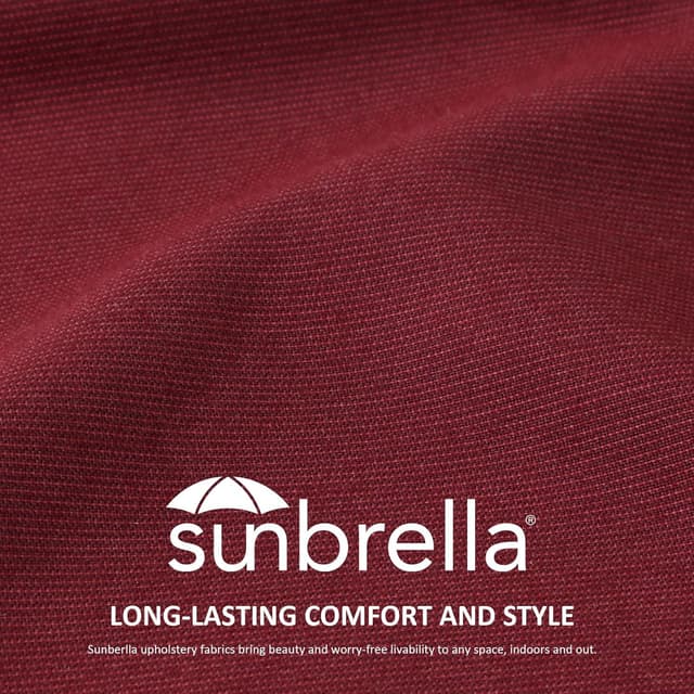 Thumbnail 1 de Unimatta Sunbrella Spectrum Ruby 24x24 Seat Cushion