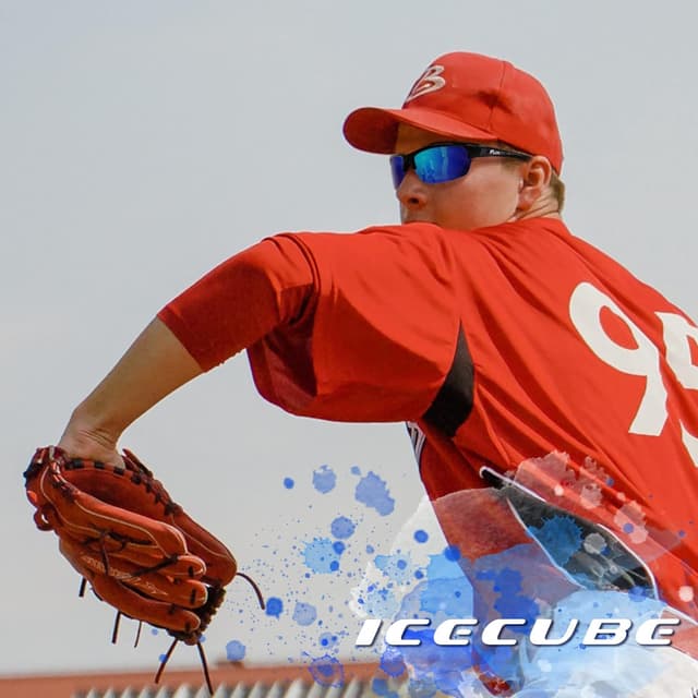 Detalle de ICECUBE AVENTO Polarisierte Sport-Sonnenbrille mit UV400-Schutz – für Männer und Frauen beim Fahren & Laufen