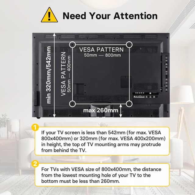 Thumbnail 5 de BONTEC Universal TV Standfüße bis 50 kg