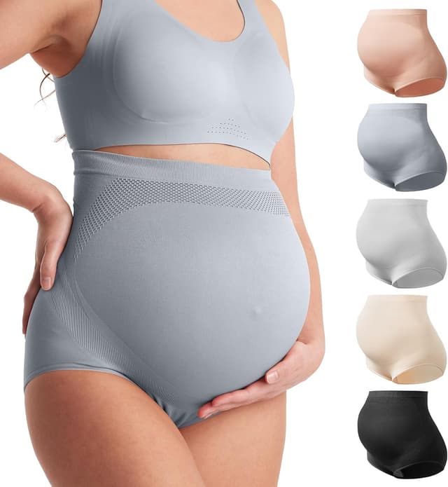 Detalle 2 de Momcozy Women's Maternity High Waist Underwear 🤰