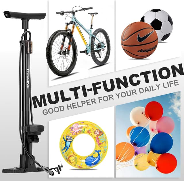 Thumbnail 6 de Hycline bike floor pump 160 PSI gauge