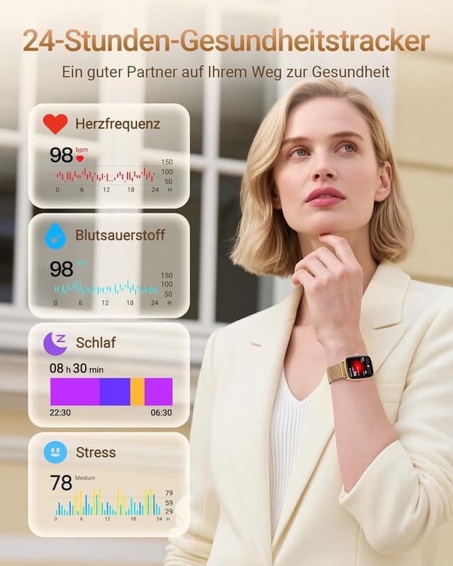Detalle de Samsung Galaxy Smartwatch mit Telefonfunktion 1,85" Fitnessuhr