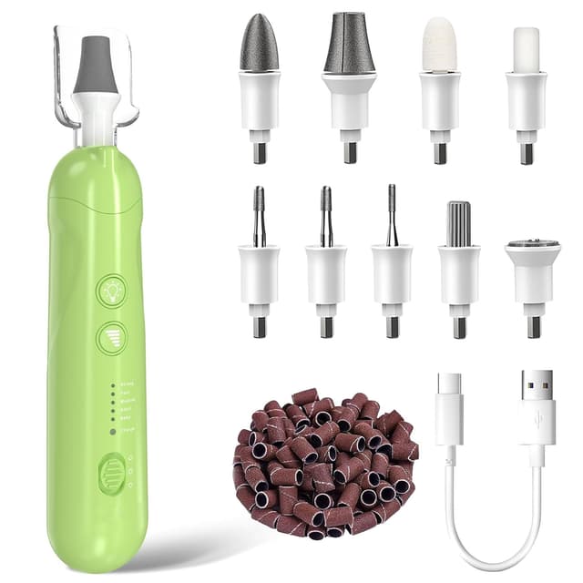 Detalle de AOMEES Elektrische Nagelfräser Set mit 9 Aufsätzen