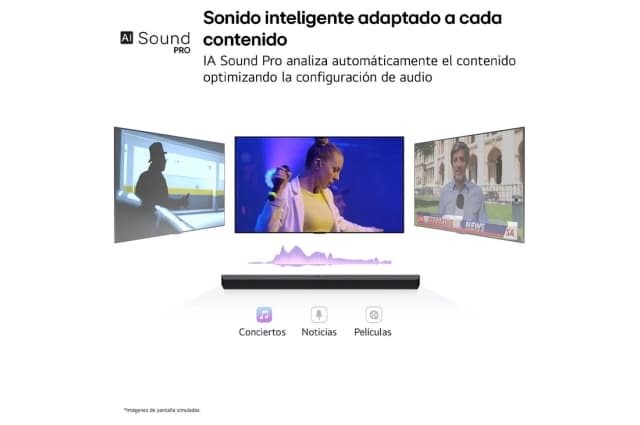 Detalle de LG S40T.OUTLET barra de sonido para TV 2.1 canales Bluetooth (300W) con subwoofer