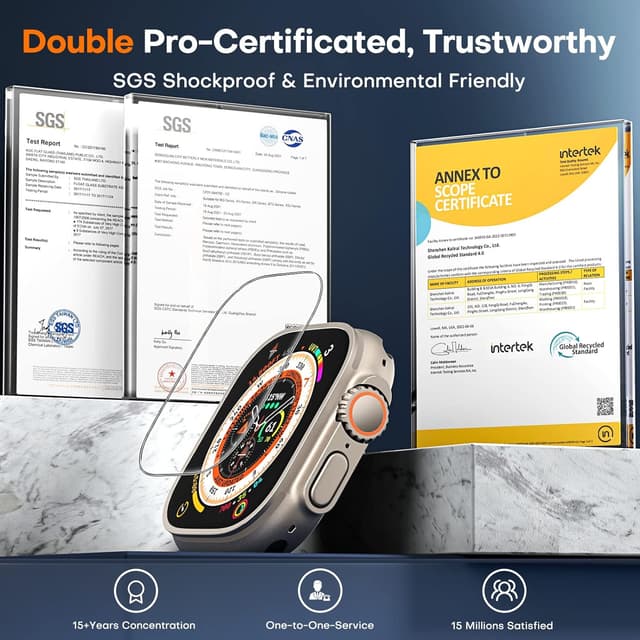 Thumbnail 5 de TOCOL 4 Pack Screen Protector for Apple Watch Ultra 49mm 🛡