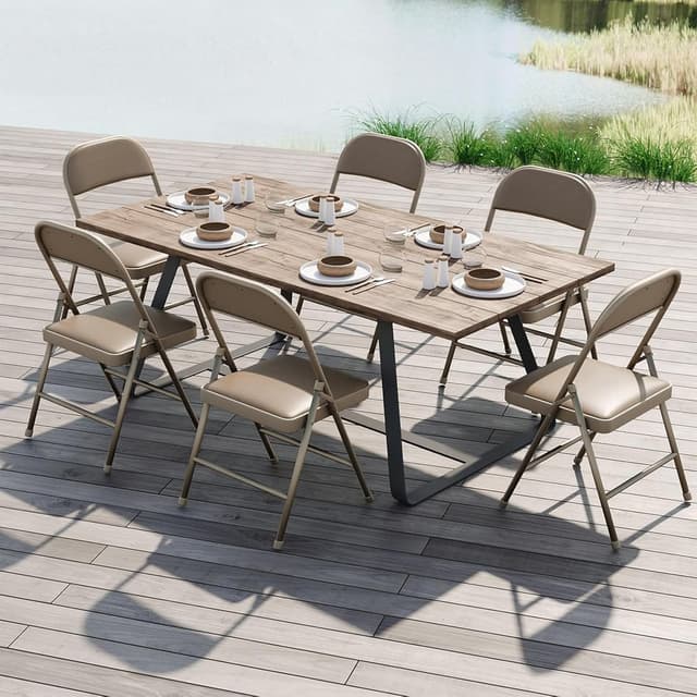 Thumbnail 6 de BULAGE Klappstuhl 4er Set Gepolstert