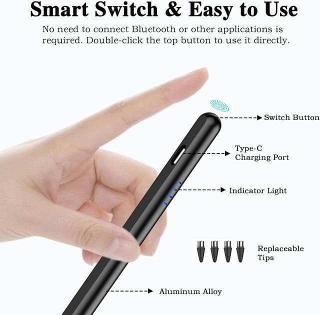 Thumbnail 4 de Type-C Rechargeable Stylus Pen for Android 10h