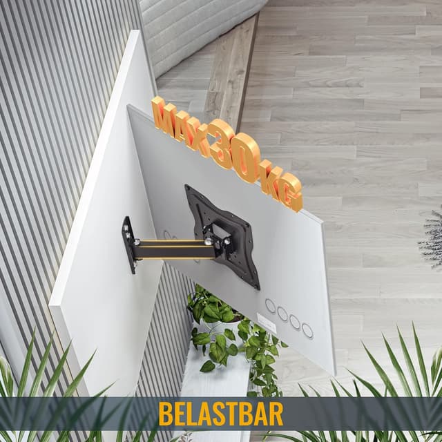 Detalle de RICOO TV Wandhalterung S1222 – schwenkbar & neigbar für 32–55 Zoll, VESA 200 x 200 mm bis 30 kg