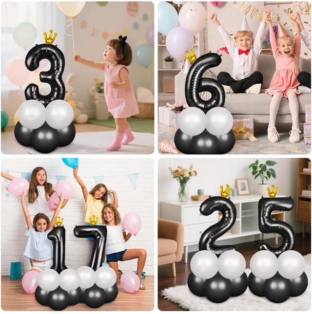 Thumbnail 6 de AOOSU Globo Número 0 negro 101 cm