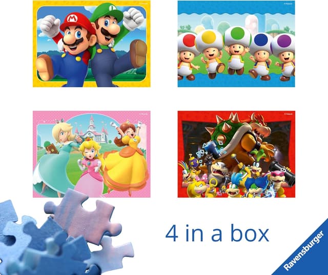 Detalle 2 de Ravensburger Puzzles Super Mario 19x14 cm 🧩
