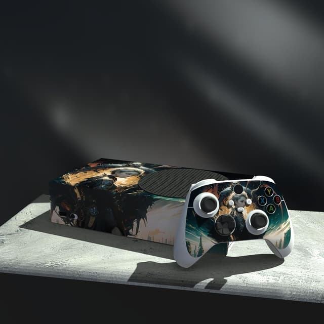 Detalle de Playvital Custom Vinyl Skins for Xbox Series S – Dragon Vision console & controller decals