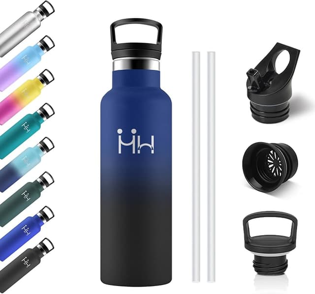 Detalle de Botella Térmica Niños 500 ml: cantimplora con pajita