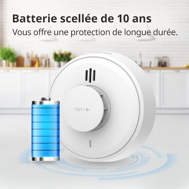 Thumbnail 3 de Détecteur de Chaleur 10 Ans 85 dB