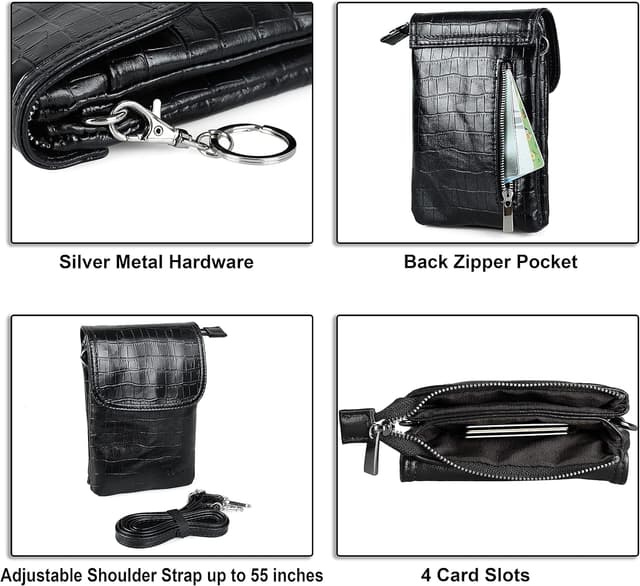 Thumbnail 4 de befen Handytasche aus echtem Leder 20×13×3 cm