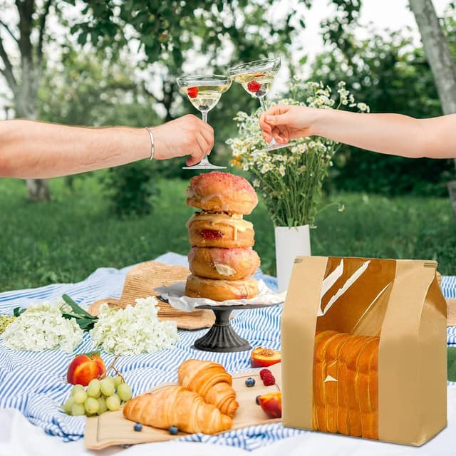 Thumbnail 4 de NOONEAST 100-Pack Large Paper Bread Bags ⚙