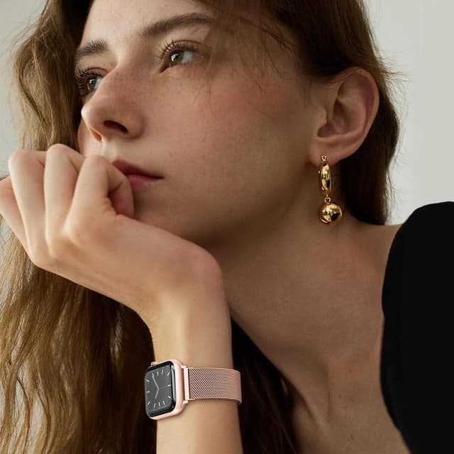 Thumbnail 6 de ORRLBB magnetic clasp metal strap compatible with Apple Watch Series 11–1 (38–49mm)