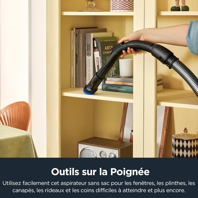 Detalle de Eureka WhirlWind aspirateur traîneau sans sac 700 W, 1,5 L – Bleu