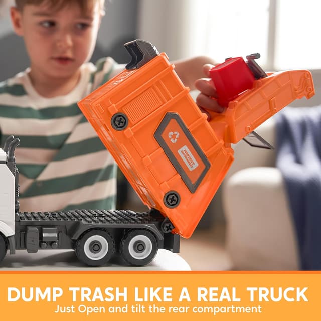 Detalle de JOYIN Jumbo Take Apart Müllwagen 12,7 Zoll