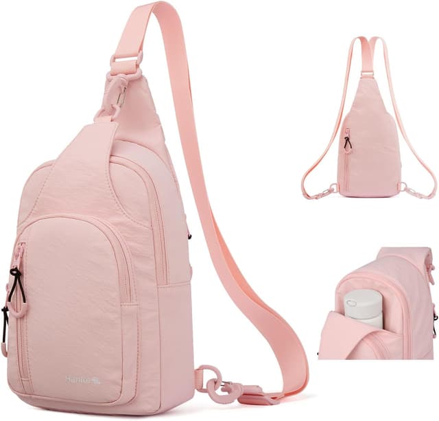 Detalle de Hanke cross body sling bag for women – travel, hiking and everyday shoulder bag with organised pockets