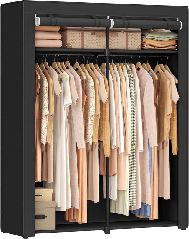 Detalle de SONGMICS RYG02BK armadio guardaroba pieghevole