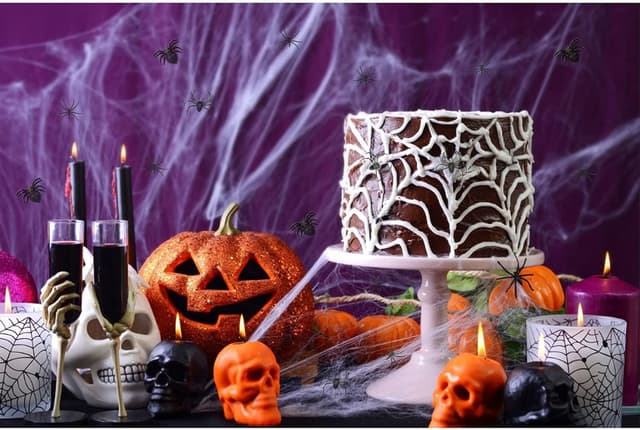 Thumbnail 6 de Halloween Spinnennetz Dekoration 100 g mit 20 Spinnen 🕷