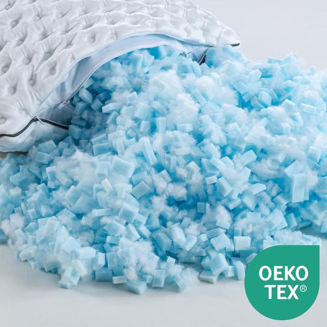 Detalle 2 de BedStory Shredded Memory Foam Pillow 50x75 cm